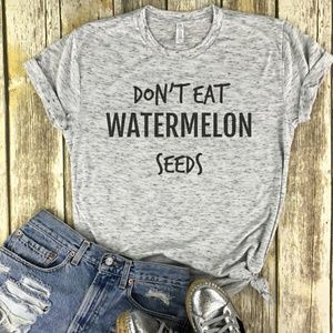 Funny Shirts with Sayings - Watermelon Seeds - NEW